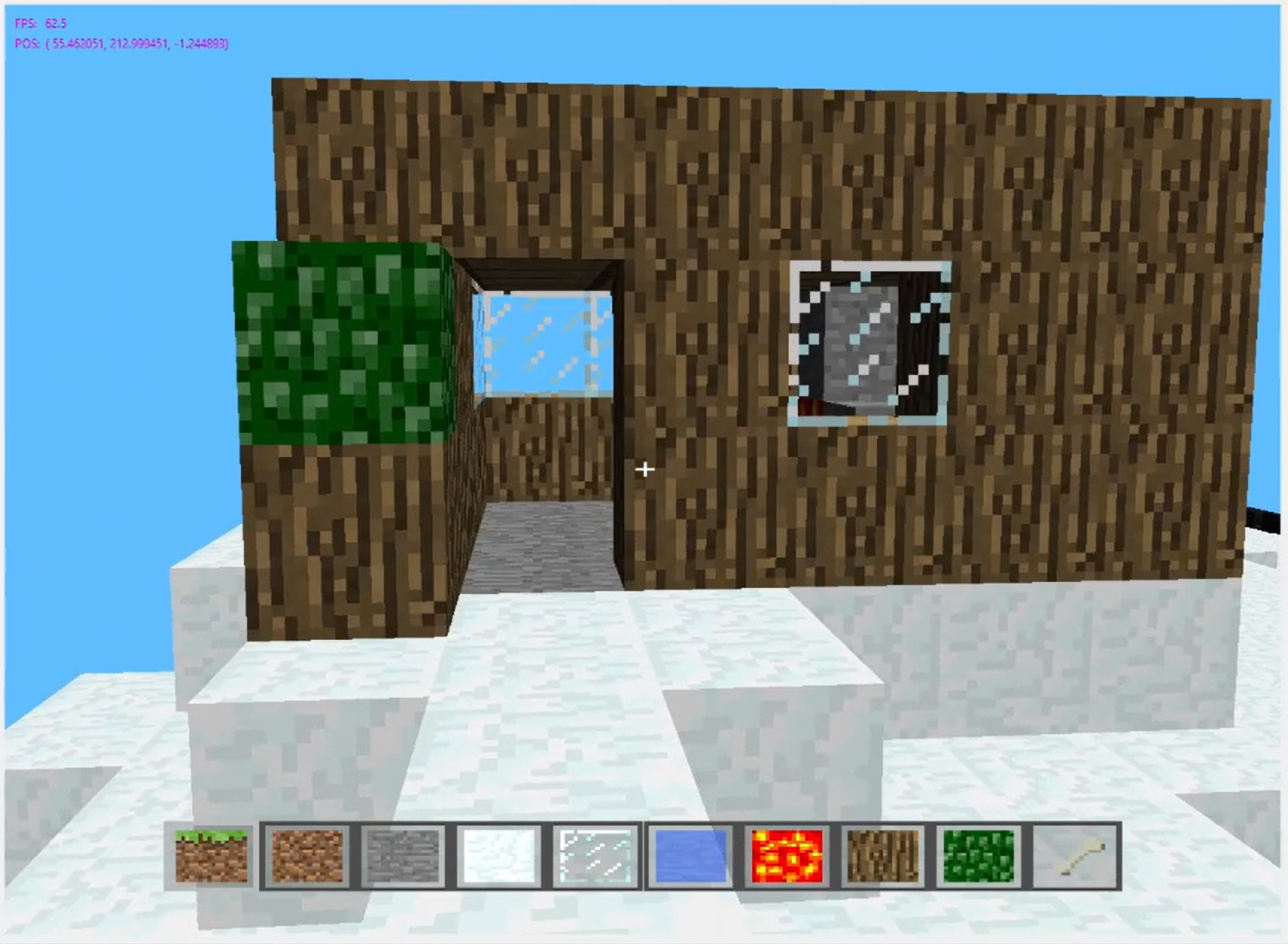 A house built in MiniMinecraft